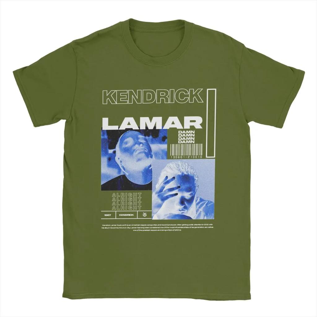 Novelty Kendrick Lamar T-Shirts Men Round Collar 100% Cotton T Shirts Short Sleeve Tee Shirt Gift Idea Clothing