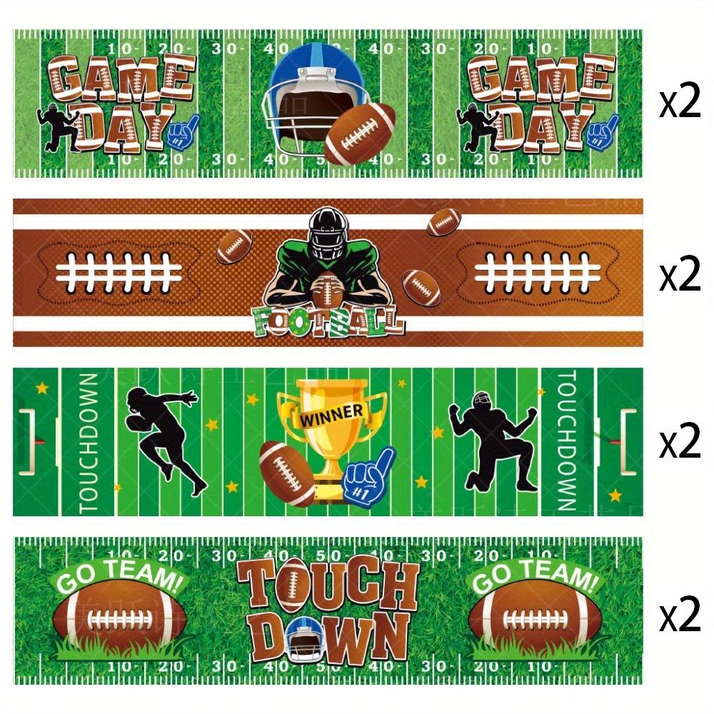 Football Rugby Themed Bottle Stickers, American Football Party Supplies Table Decoration for Home, Super Bowl Decor