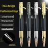 Creative Brass & Sandalwood Bolt Action Pen | Custom Laser Engraved Solid Wood Gift Ballpoint Pen