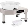 350W LCD Touch Screen Clay Wheel Electric DIY Clay Sculpting Tools With Foot Pedal 9.8" /25 cm Pottery Wheel Ceramic Forming Machine