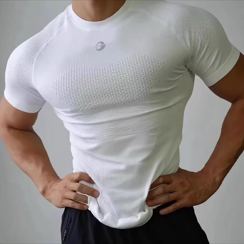 GOLOVEJOY Men's Compression Short-Sleeve Training Shirt