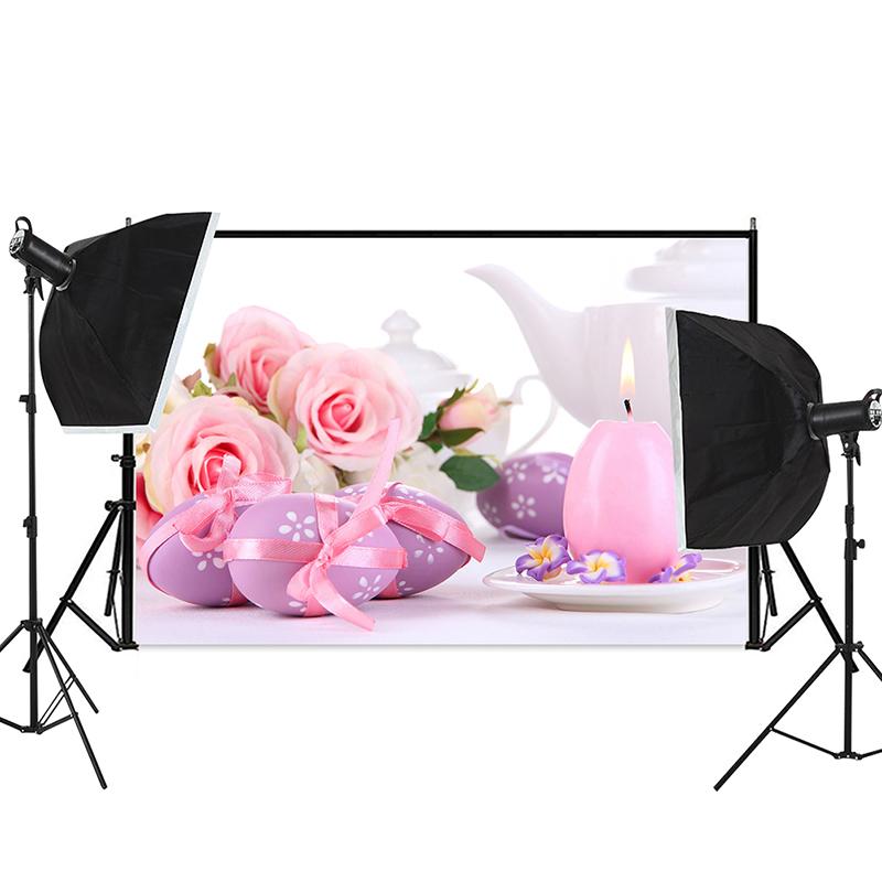Easter Theme Background Cloth Egg Bunny Backdrop Photography Photographic Party Decor Background Photo Studio