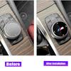 XGDY8 Car M logo Multimedia Button Cover Trim Knob Stickers For BMW M Power X1 X2 X3 X5 X4 X6 X7 G30 G20 G32 G11 G12 F40 F30 F20 F10
