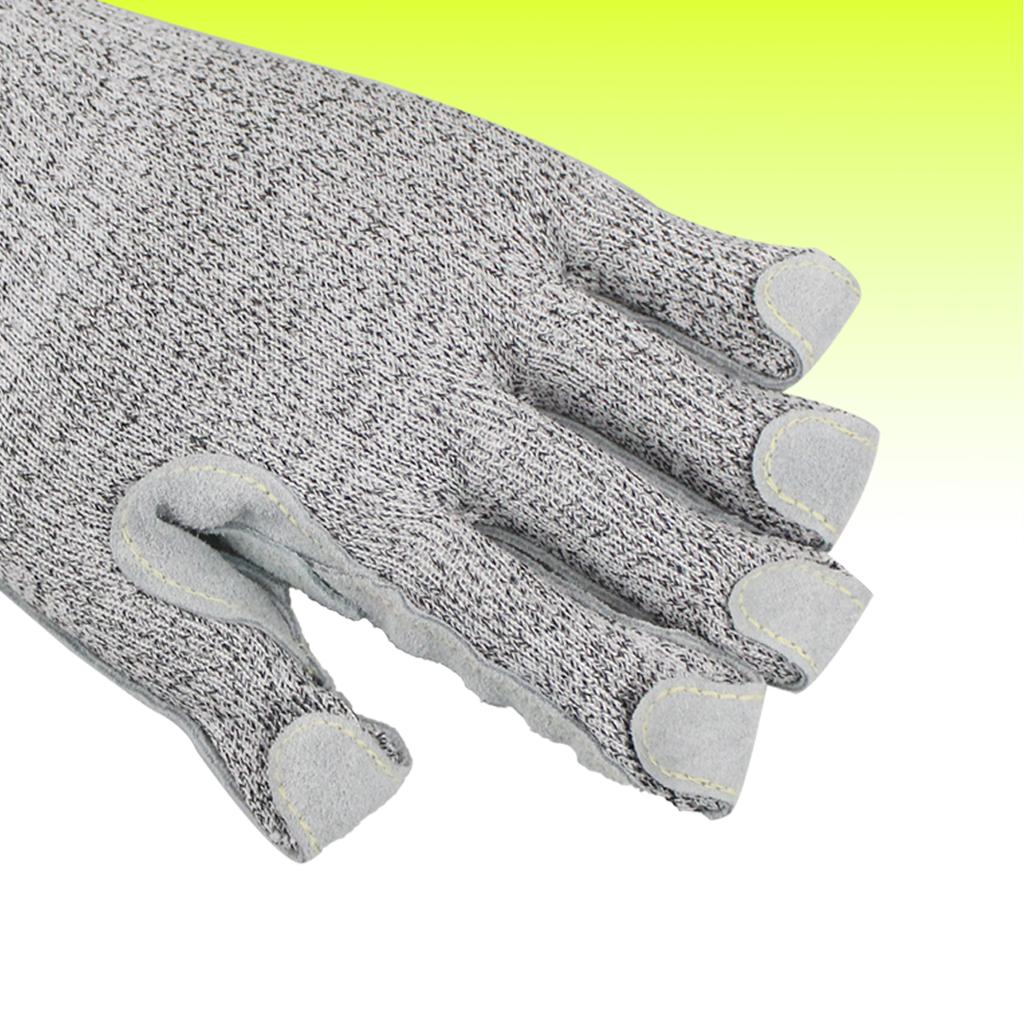 Factory Industrial Anti-Cut Level 5 Thorn Proof Leather Palm Anti-Abrasion Cut Resistant Gloves for Metal Handling