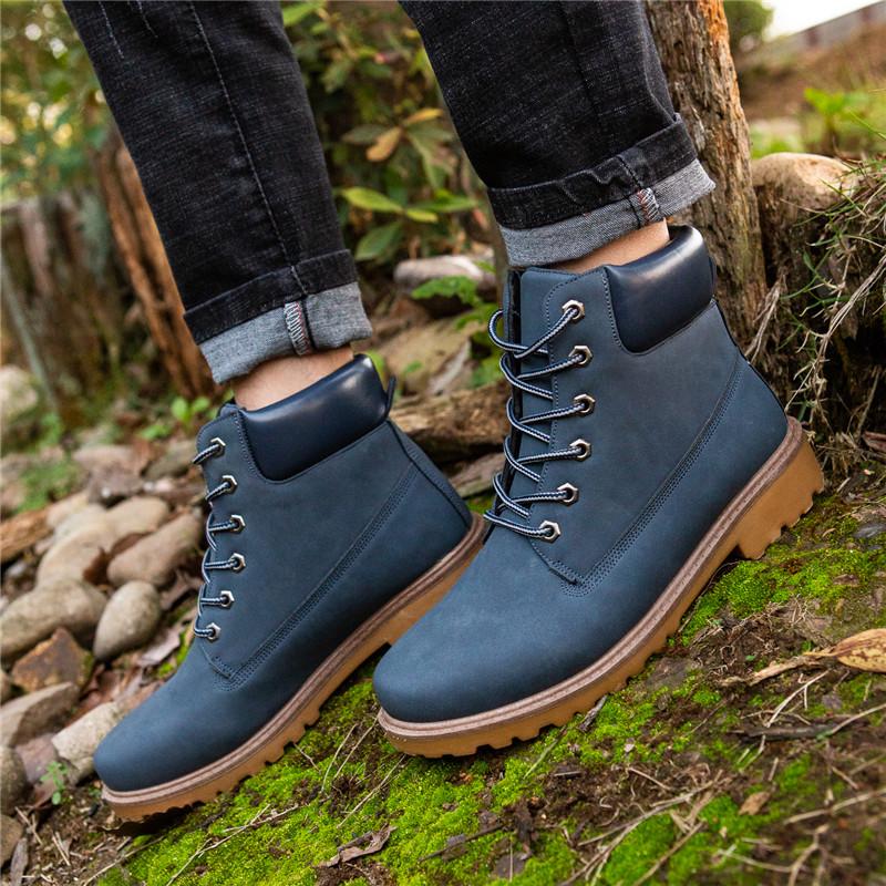 Men's High-Top Martin Boots, British Style, Plus Velvet, Large Size - Women's Retro Ankle Boots, G-3 G2