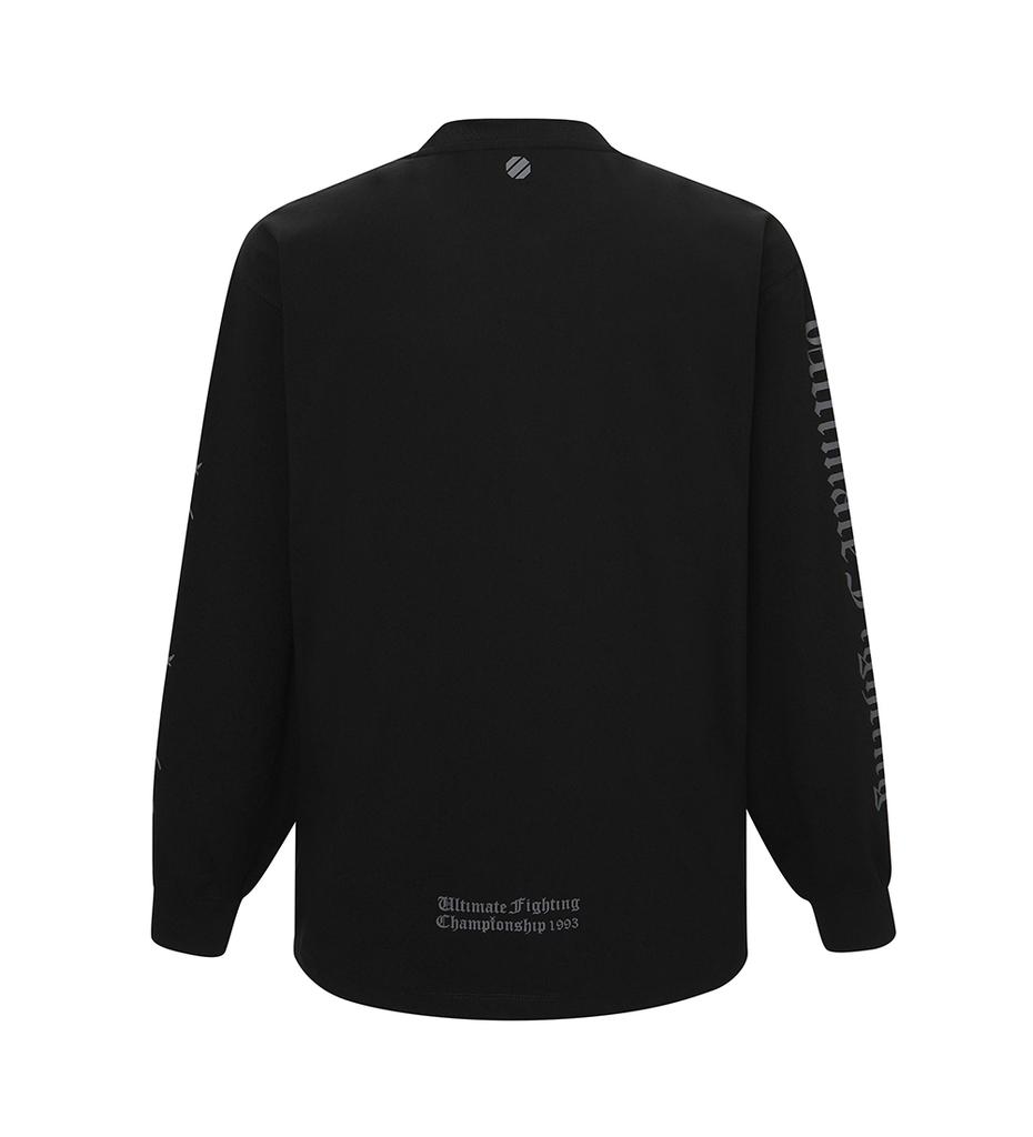 UFC SPORT Ufc Gothic Oversized Long Sleeve T-Shirt Black U2Lsw3304Bk