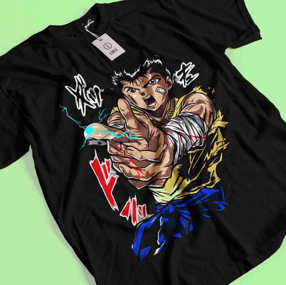 

Yu Yu Hakusho T-shirt Yusuke Urameshi Tshirt Kuwabara Kurama Hiel Shirt Anime L