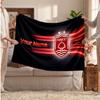 Nottingham Forest Personalisierte Fleecedecke Mit Fußballlogo, Individueller Name Text Weiche Warme Heimdecke