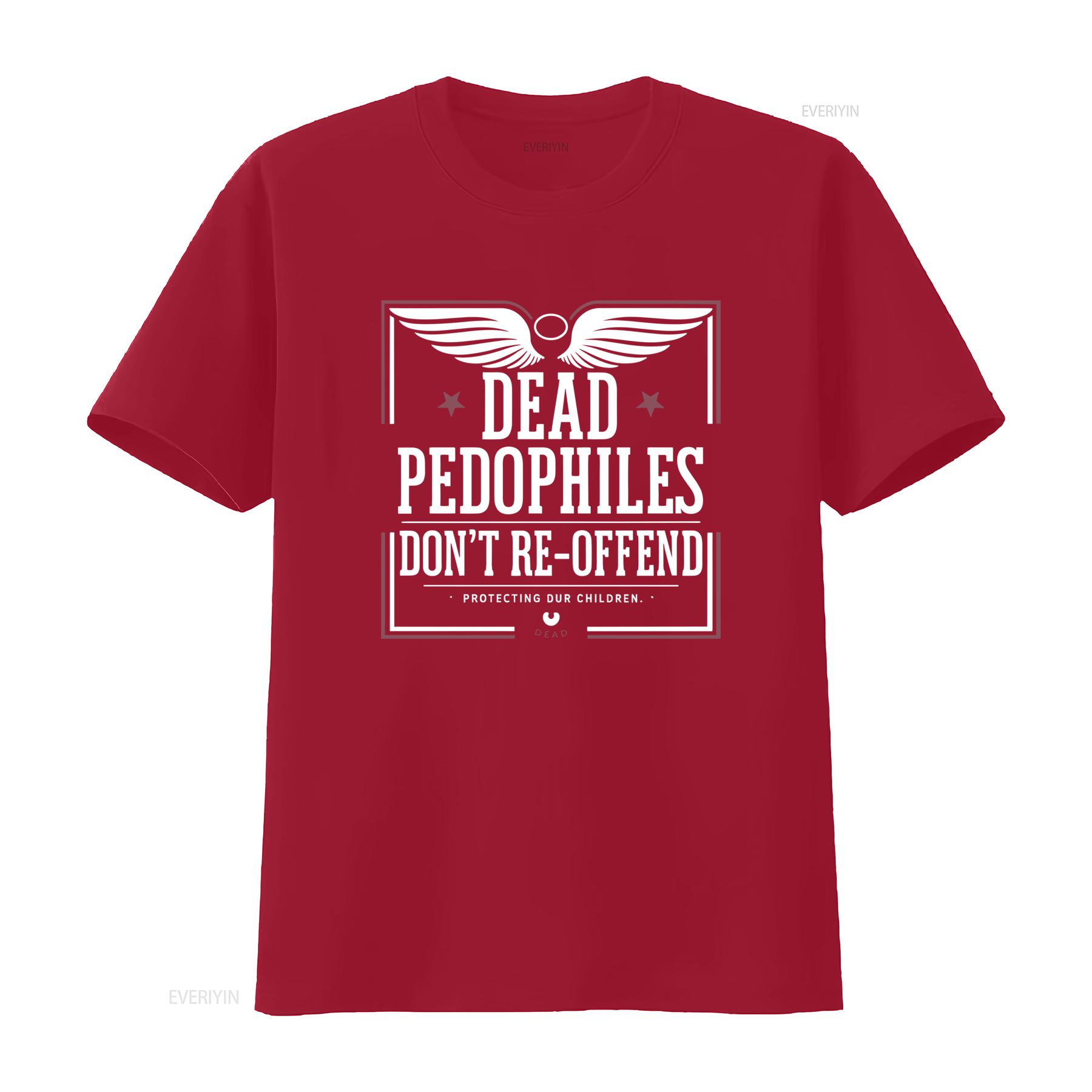 

Dead Pedophiles Dont Re Offend T Shirt for Protective Parents with Wings and Star Design vintage Washed Versatile Casual S