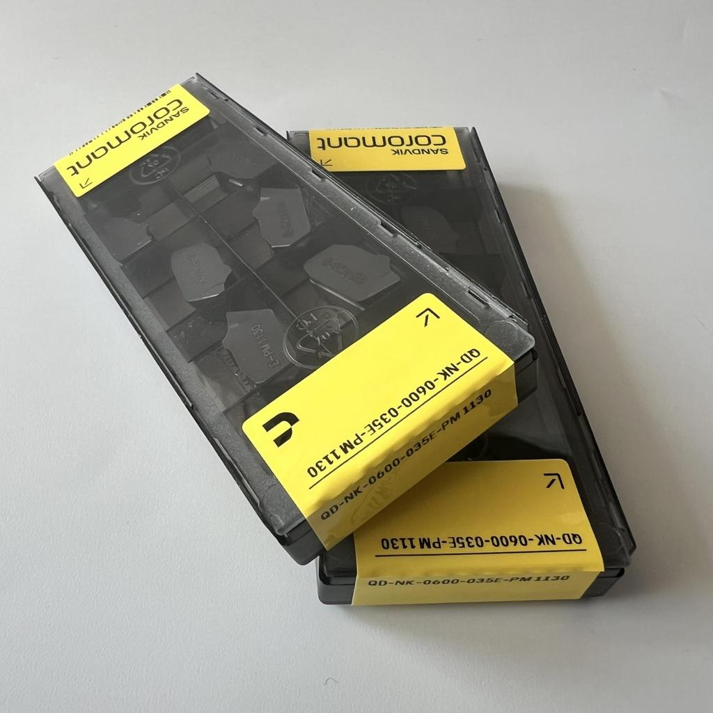 SANDVIK / QD-NK-0600-035E-PM 1130 / Original Swedish hard alloy blade 10 Pcs