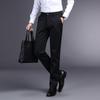 Freizeithosen für junge Männer Herbst und Winter Neue Business Casual Einfarbig Dicke Hose mit geradem Bein Herrenhose Papa Anzug