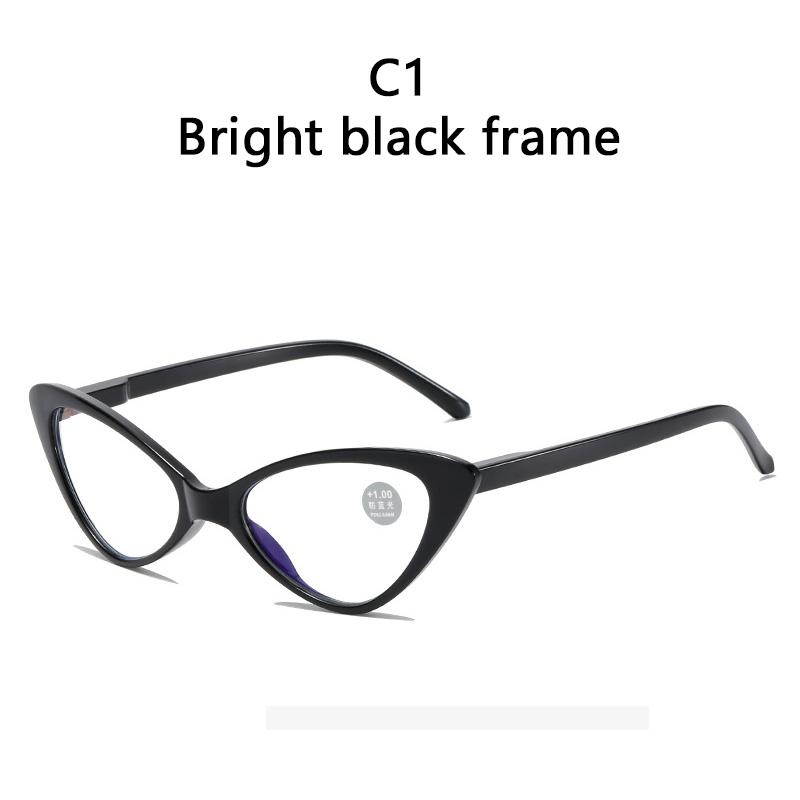 

Vintage Fashion Cat Eye Spring Legs Reading Glasses Retro Leopard ladies Lightweight Presbyopic Reading Glasses 2.5