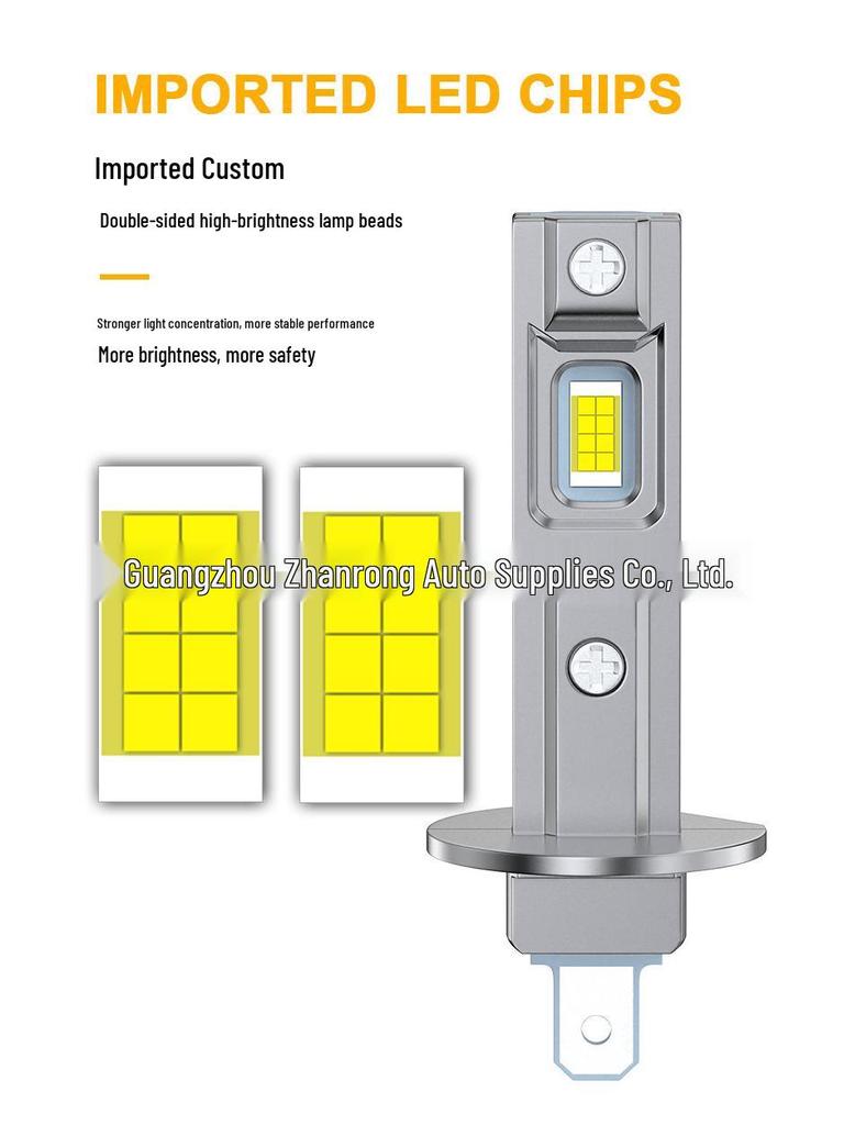 LED Headlight H1 Mini 1:1 Design - High-Brightness, Direct-Plug High/Low Beam & Front Fog Light