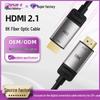 8K HDMI Fiber Optic Cable for Tablet To Monitor Screen Mirroring - Coaxial HD Stable Transmission.