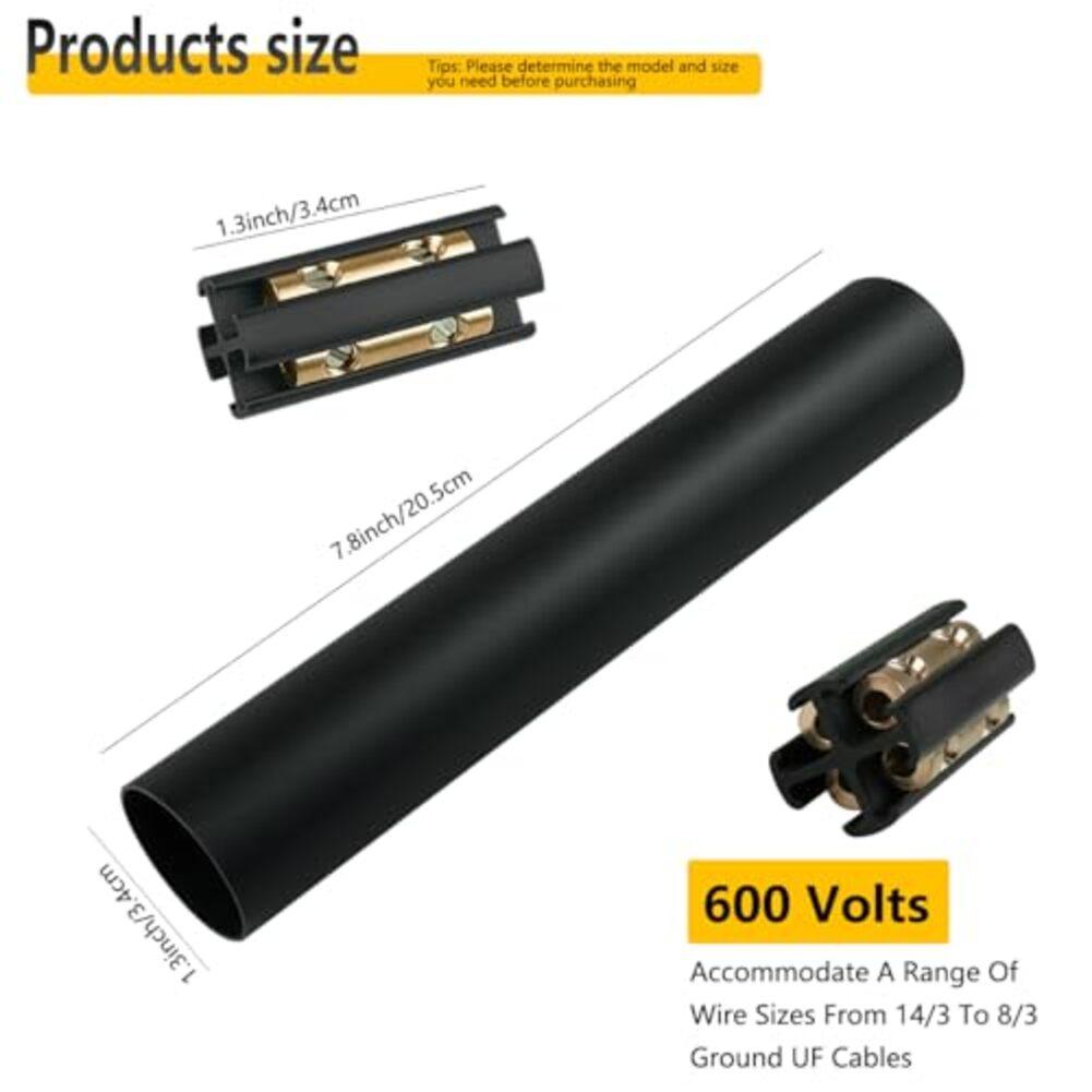 Outdoor Direct Burial Underground Cable Connector Kit for 143 To 83 Wire Size with Easy Installation and Sealing