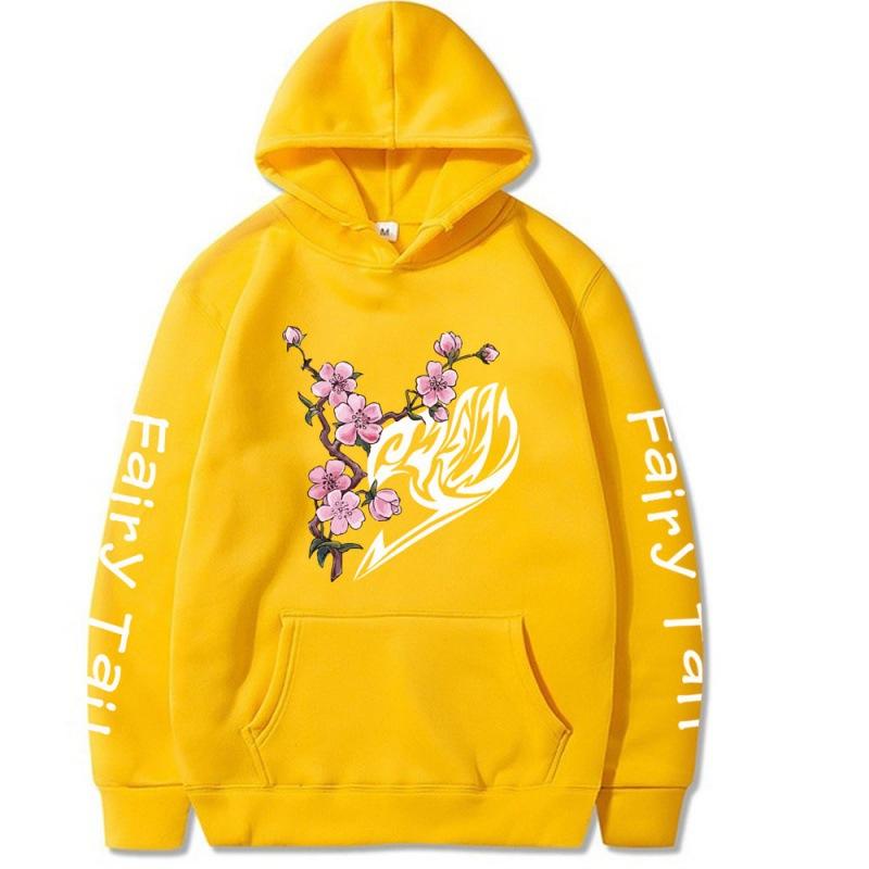 Japanese Anime FairyTail Men's Hoodie Vintage Unisex Pullover Men Vintage Graphic Hoody Tops Oversize Clothing
