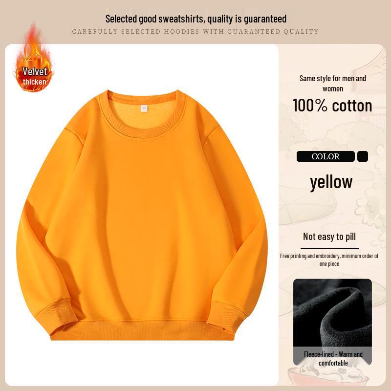 Dark Green Cotton Hoodie with Logo: Corporate Team or Class Uniform, Long Sleeve, Round Neck for Autumn/Winter.