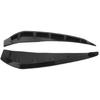 PerGar Side Fender Trim Cover, Car Vent Sticker, Universal PU Rubber Glossy Black Exterior Decor