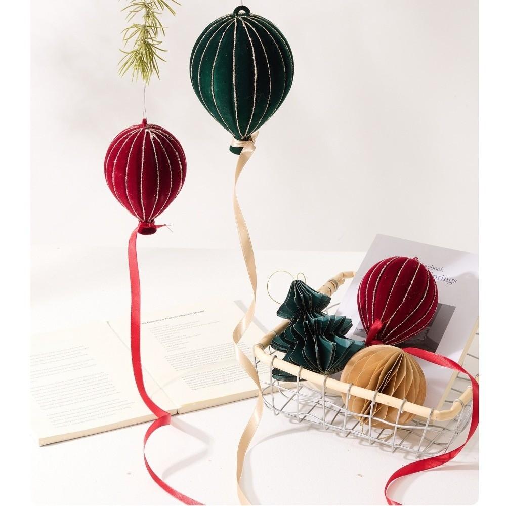 DIY Christmas Tree Ornament PVC Christmas Flocked Ball Set  Christmas Tree Decor