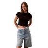 Calvin Klein Womens/Ladies Mono Logo Ribbed Crop Top