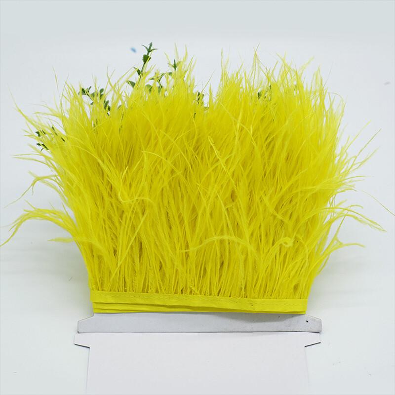 Natural Ostrich Feather Ribbon Trim 10M Diy Sewing Decor for Wedding Dress Clothing Craft Needlework Handicraft Feather Cloth