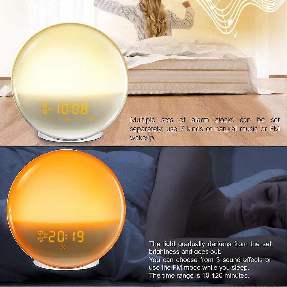 Luce sveglia con simulazione dell'alba