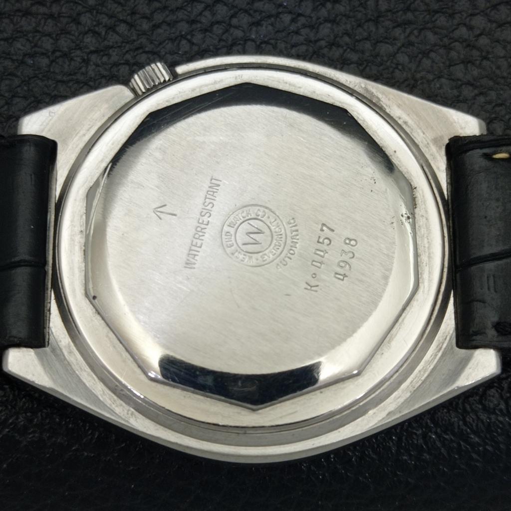 VINTAGE WEST END WATCH CO AUTOMATIC SWISS MENS BLACK COLOR DIAL WATCH a700150-5 R201-a700150