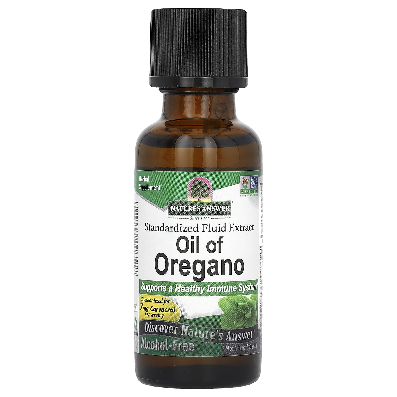 

Nature S Answer, Oil of Oregano, Alcohol Free, 30 Ml (1 Fl Oz)