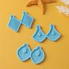DIY Silicone Casting Mould Earrings Mold Epoxy Resin Mold Keychain Pendant Ear Studs