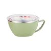 2pcs Stainless Steel Instant Noodle Bowl, Insulated Soup Bowl with Lid Handle, Fresh-keeping Lunch Box, Portable Fast Food Cup
