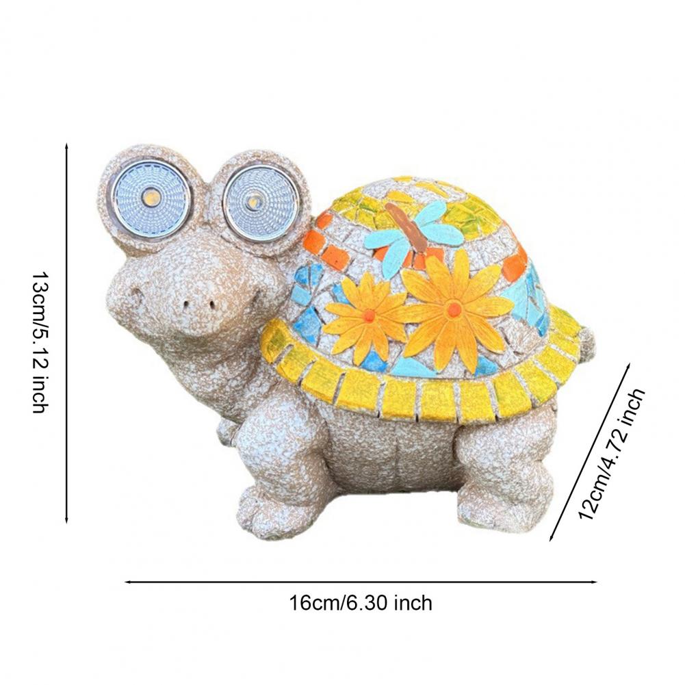 Niedliche Schildkröte Gartendekoration Solarlicht Außen Skulptur LED Einweihungsgeschenk für Frauen Dekorative Schildkröte Verzierung