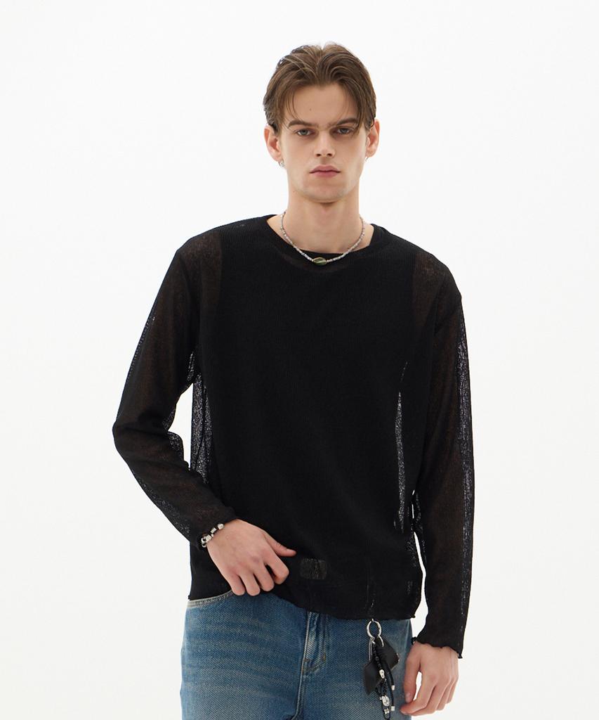 LEARVE Blanchorre See-Through Knit