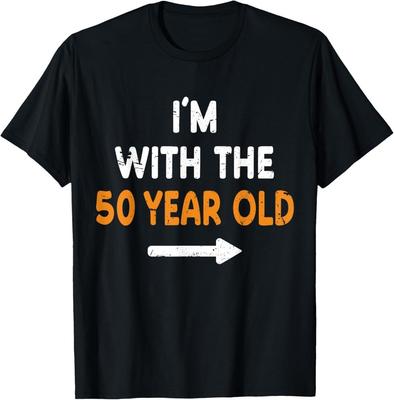 Ich bin mit dem 50-jährigen Einfach passendes Halloween-Kostüm T-Shirt