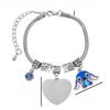 Stitch Cartoon-Figur Herz Graviertes Metallarmband Zum Verschenken Und Für Frauen Männer