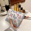 OEING Aurora Butterfly Canvas Travel Cosmetic Bag