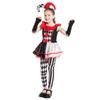 Costum de clovn bufon pentru fete Halloween copii circ înfricoșător rochie tutu stricăcioasă
