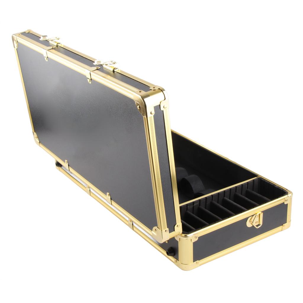 Portable Hairdressing Tool Storage Box Comb Hair Clipper Scissors Organizer Password Case