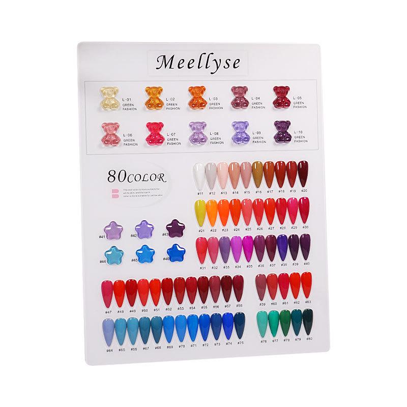 Nail Art Color Chart Display Board - Available In 60, 80, 96, 120, 160, 200, or 240 Colors