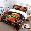 Gingerbread Man Christmas Decor Bedding Duvet Cover Set Duvet Cover Pillowcases  (1*Duvet Cover 2*Pillowcases, without duvet insert)