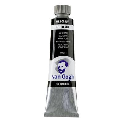 Oil Paint - VAN GOGH - Ivory Black S1 - 40ml - Intense Color - Advanced Level