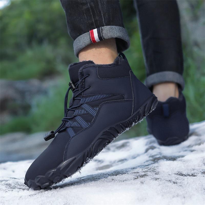 Hohe Schneestiefel Neue Outdoor-Wander- und Camping-Wanderschuhe Ski Rutschfest Samt Warm Große Größe Baumwollschuhe