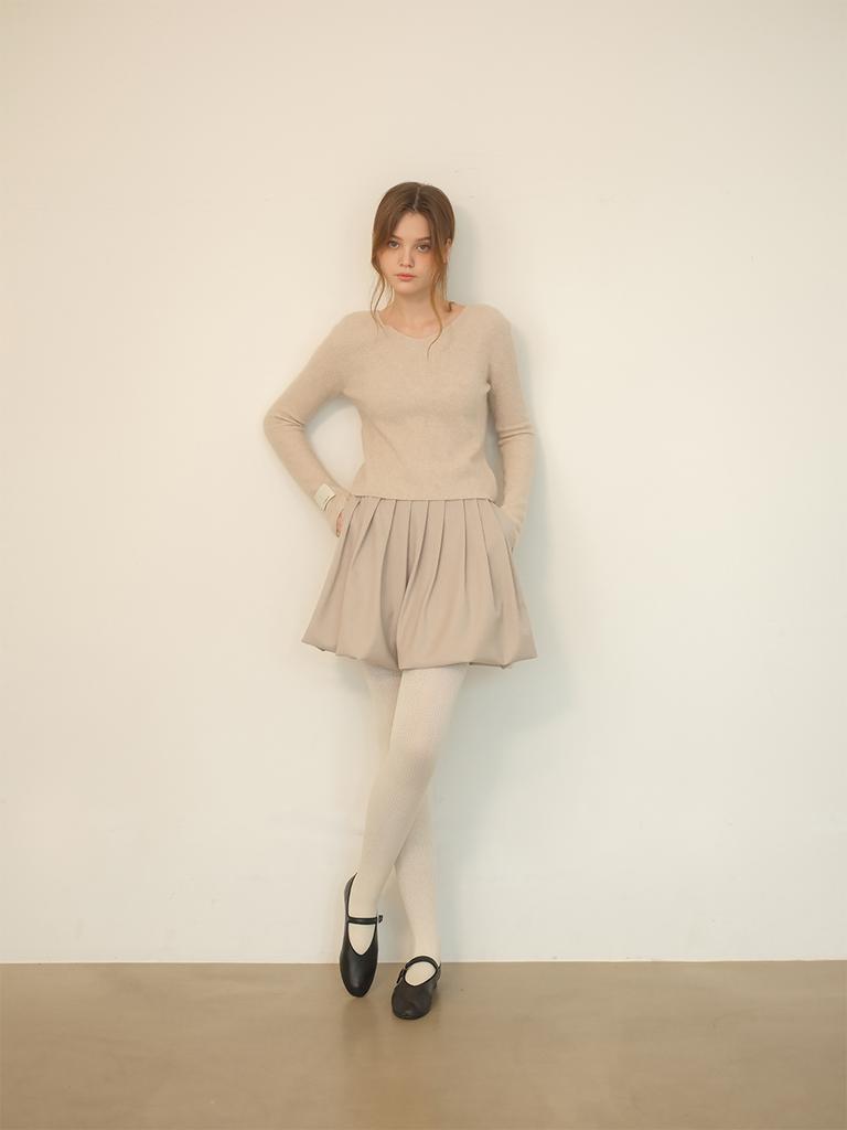 NONESUCH Raccoon Ballerina Knit/Beige