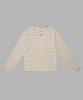 Hyui Stripe Border Tee Light Gray