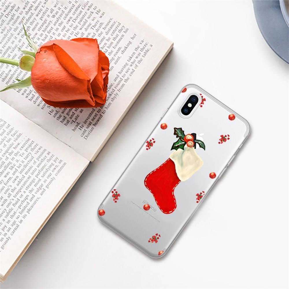 Christmas Cartoon New Year Gift Phone Case for iPhone 16 15 8 7 6 6S Plus X SE XR XS 14 11 12 13 Mini Pro Max Mobile Case