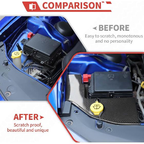 Windshield Washer Tank Engine Bay Side Panel Cover Accessories Compatible with Dodge Charger/Chrysler 300 300c 2011-,for Dodge Challenger