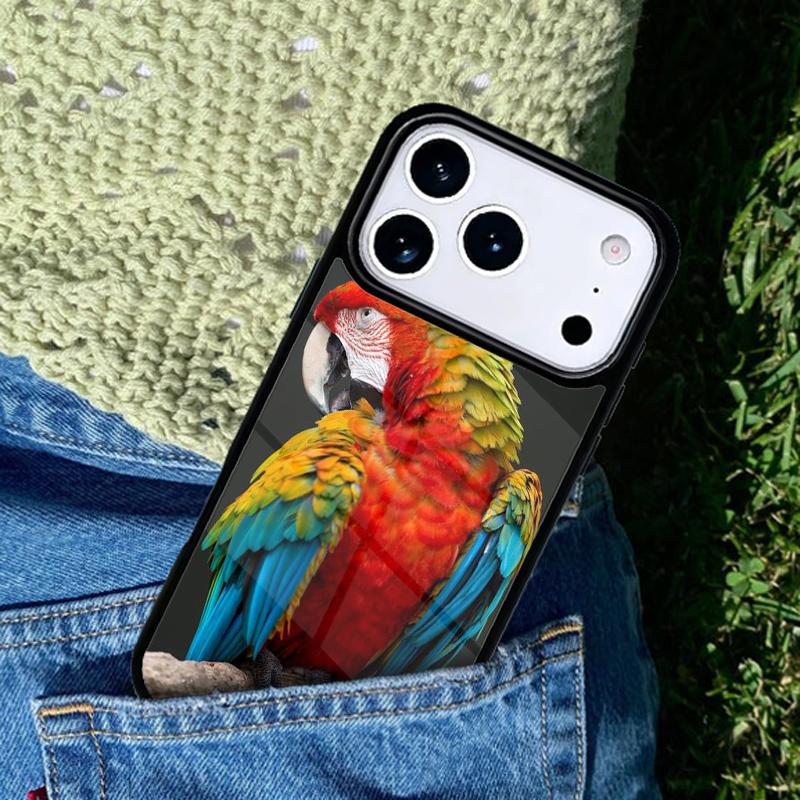 Animal Macaw Parrot Colourful Phone Case Cover for IPhone 11 12 13 14 15 16e 17 Pro Max Coque for IPhone 17 Air