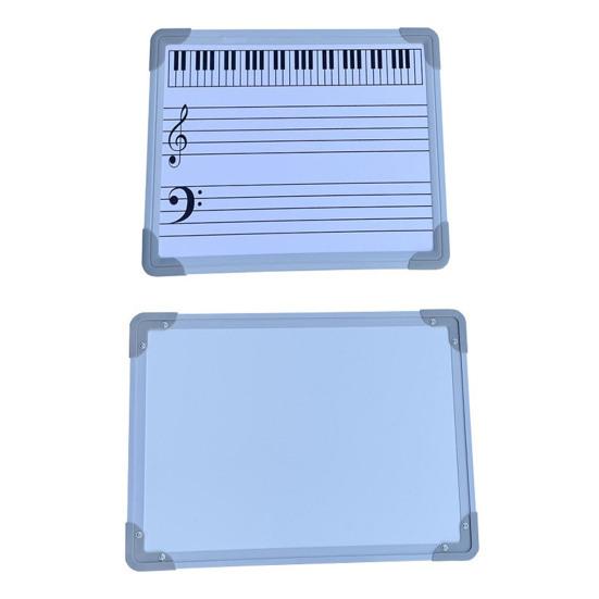 Double-Sided Magnetic Music Staff Whiteboard High Low Notes Teaching Aid Mini Dry Erase Board Students Teachers Music Classroom Supplies