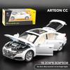 1/32 Scale Alloy Toy Car Model CC with Sound & Light, Retro Pull-Back Action - Authentic Replica for Kids & Collectors