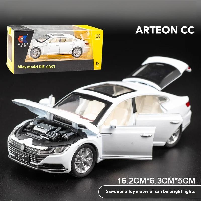 1/32 Scale Alloy Toy Car Model CC with Sound & Light, Retro Pull-Back Action - Authentic Replica for Kids & Collectors
