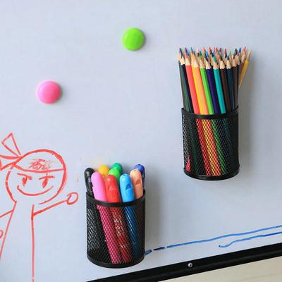 Magnetic Iron Storage Basket for Refrigerator-Semi-Circle Pen Holder & Organizer for Home and Office, Craftsmanship, Storage Box